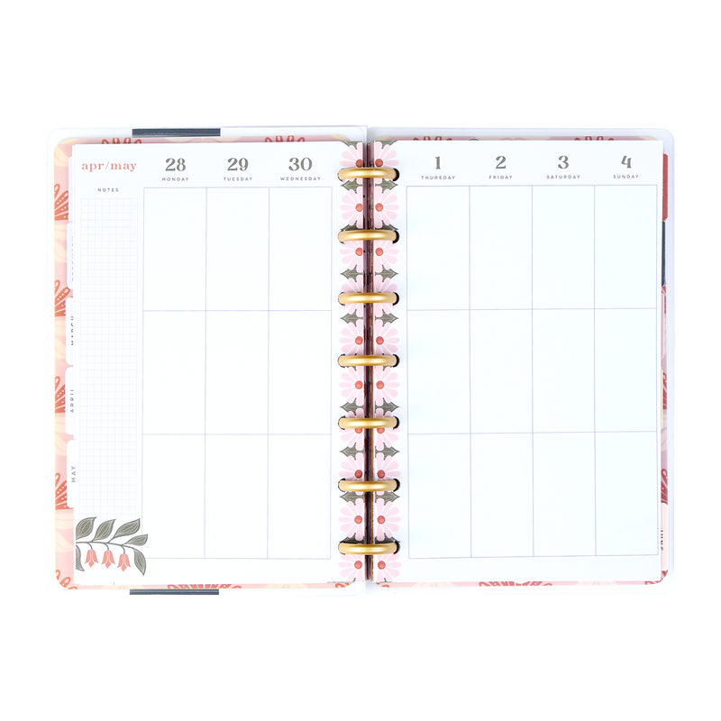 2025 Desert Rose Planner - Mini Vertical Layout - 12 Months