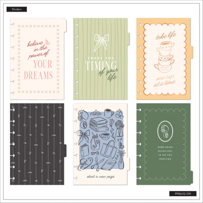 Undated Café Coquette Customizable Planner - Mini Dashboard Layout - 12 Months