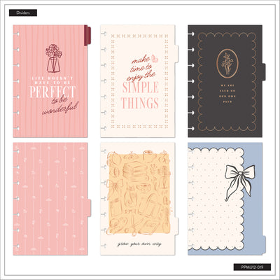 Undated Café Coquette Customizable Planner - Mini Dashboard Layout - 12 Months