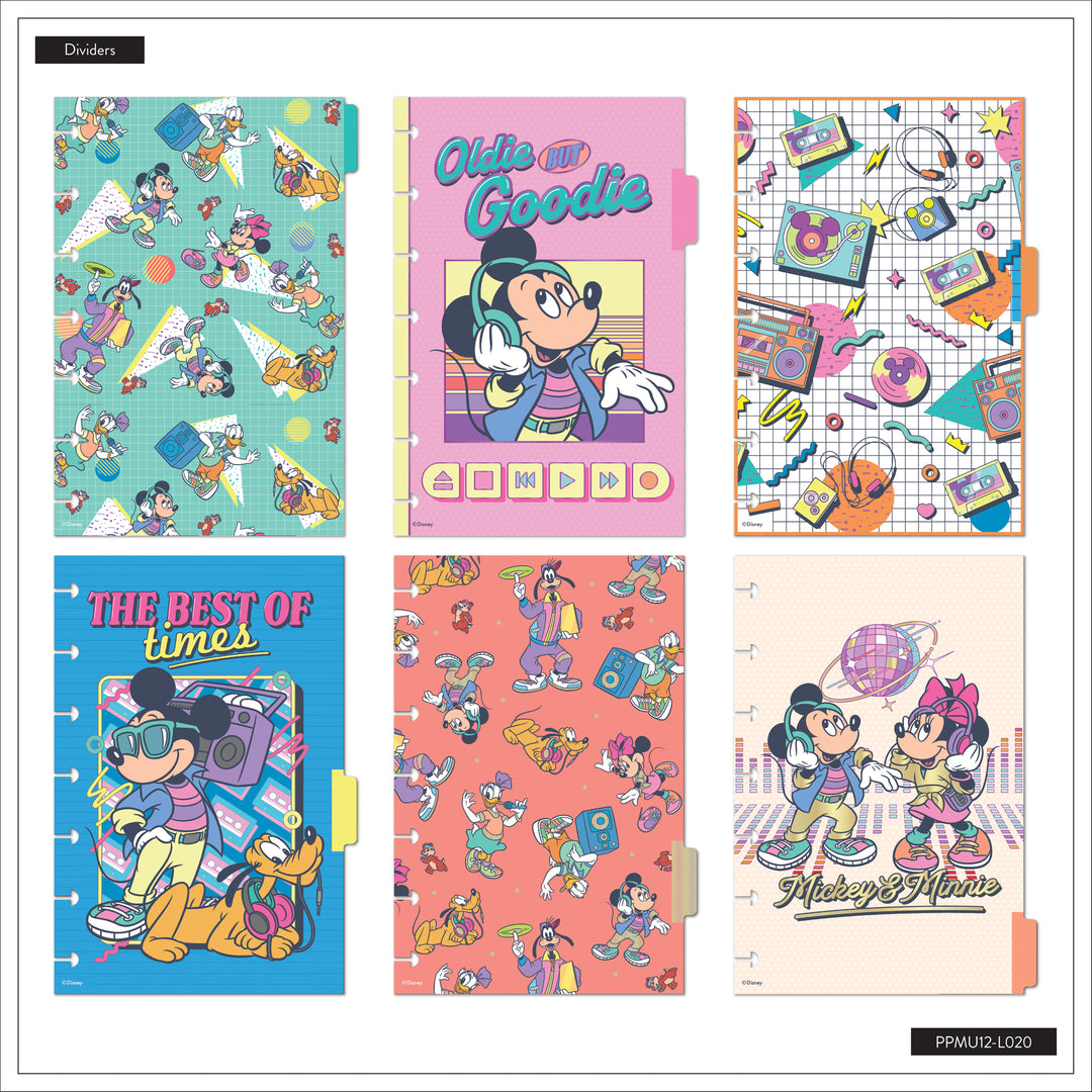 Undated Disney Mickey Mouse & Friends Retro Customizable Planner