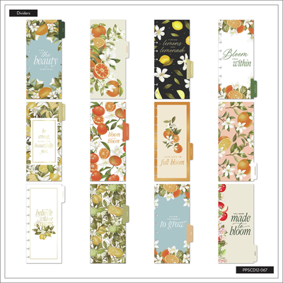 2024 Fruit & Flora Happy Planner - Skinny Classic Horizontal Layout - 12 Months