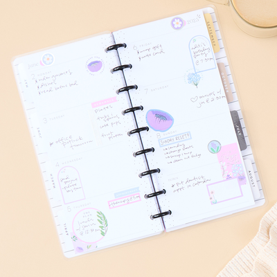 2026 Sketchy Florals Planner - Skinny Classic Horizontal Layout - 12 Months