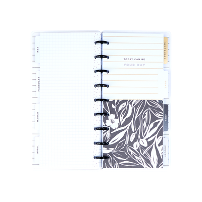 2028 Sketchy Florals Planner - Skinny Classic Horizontal Layout - 12 Months