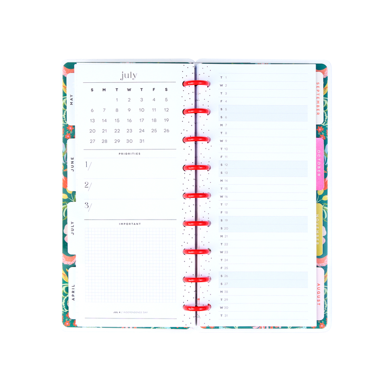 2025 Lush Linens Planner - Skinny Classic Horizontal Layout - 12 Months