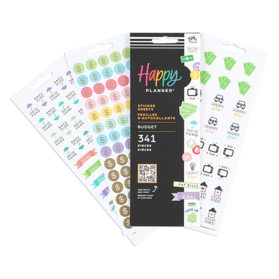 Save Up Budget - 8 Sticker Sheets