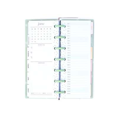 2025 Forest Flowers Planner - Skinny Mini Horizontal Layout - 12 Months