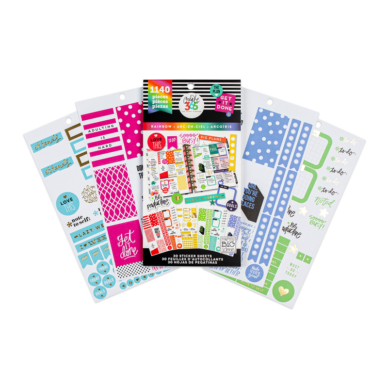 Rainbow - Value Pack - 1150 Stickers – Happy Planner