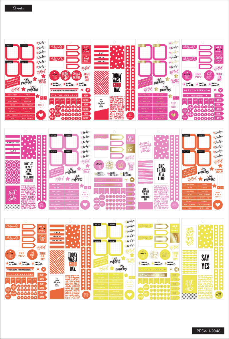 Rainbow - Value Pack - 1150 Stickers – Happy Planner