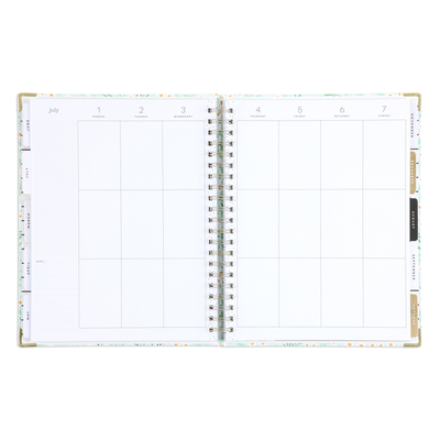 2024 Tiny Florals Twin Loop Happy Planner - Big Vertical Layout - 12 Months