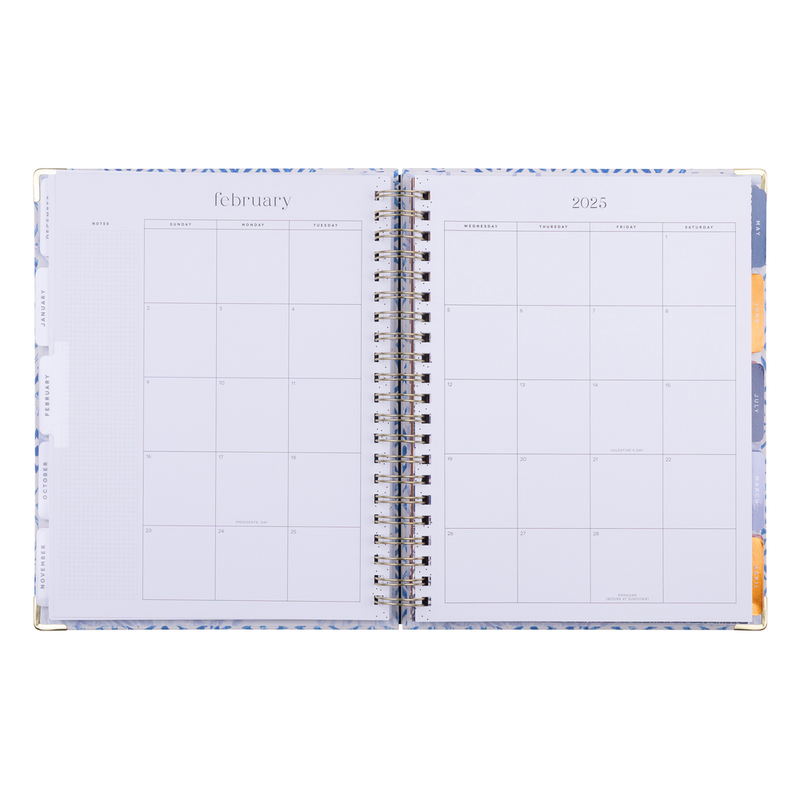 2024 Shibori Twin Loop Happy Planner - Big Lined Vertical Layout - 18 Months