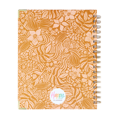 2025 Sunny Oasis Spiral Planner - Classic Vertical Layout - 12 Months