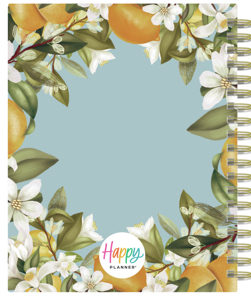 2024 Fruit & Flora Twin Loop Happy Planner - Classic Color Block Layout - 18 Months