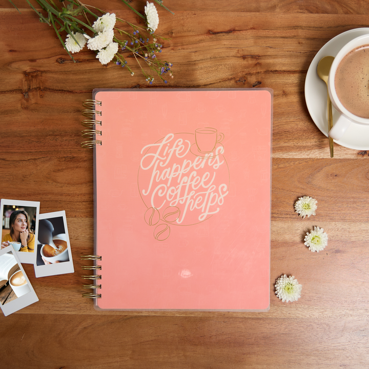 2025–2026 Cafécore Customizable Spiral Planner - Big Dashboard