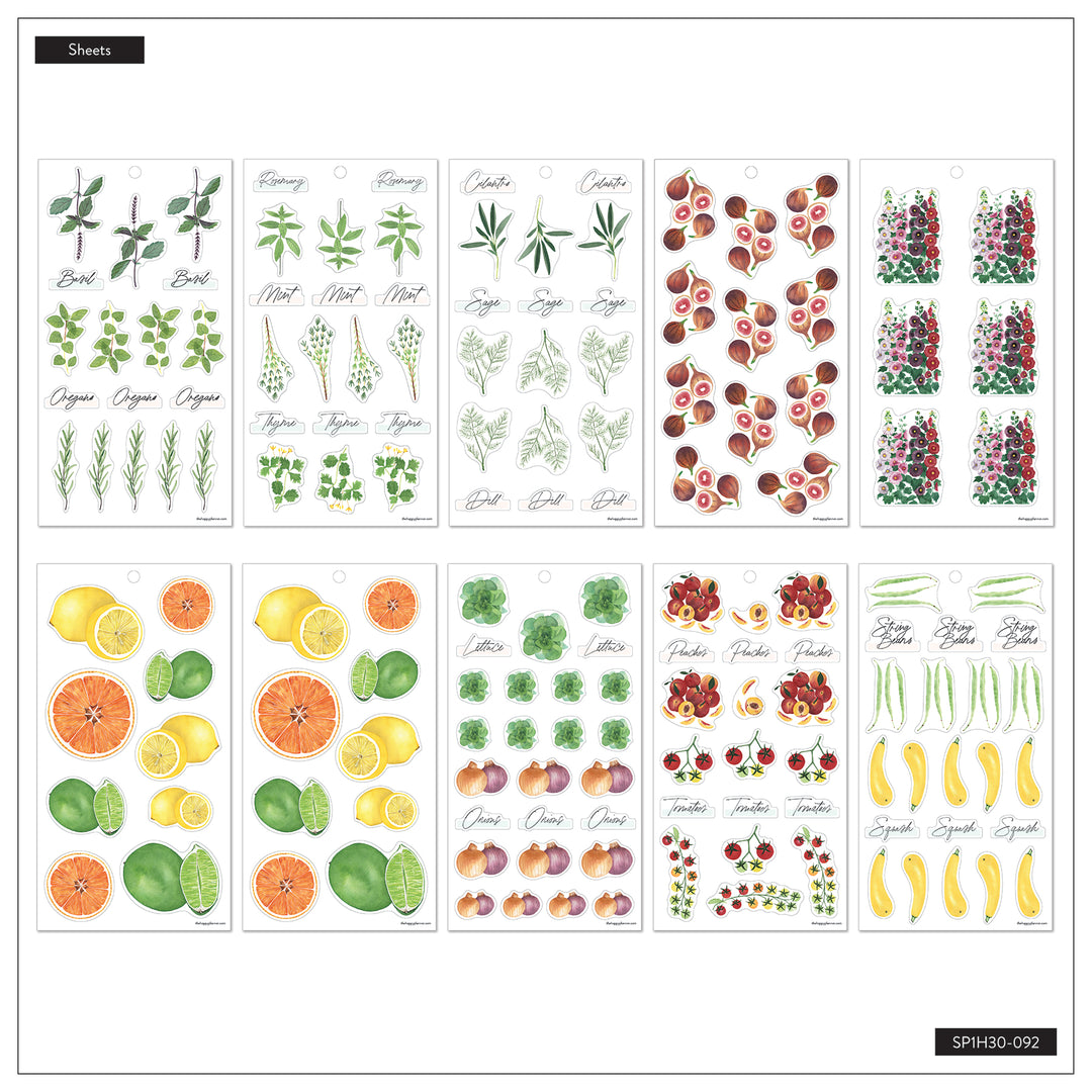 Value Pack Stickers - Garden Florals – Happy Planner