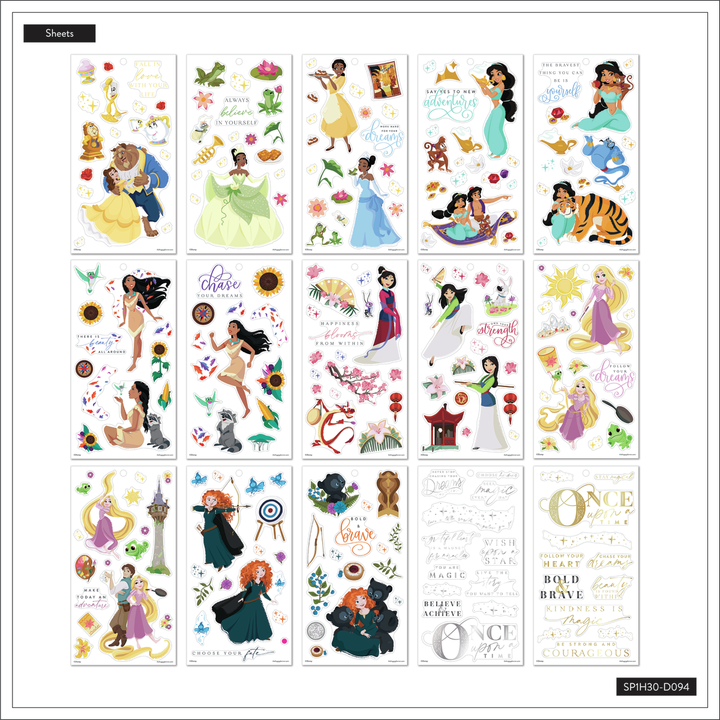 Happy Planner deals Disney Princess Stickers