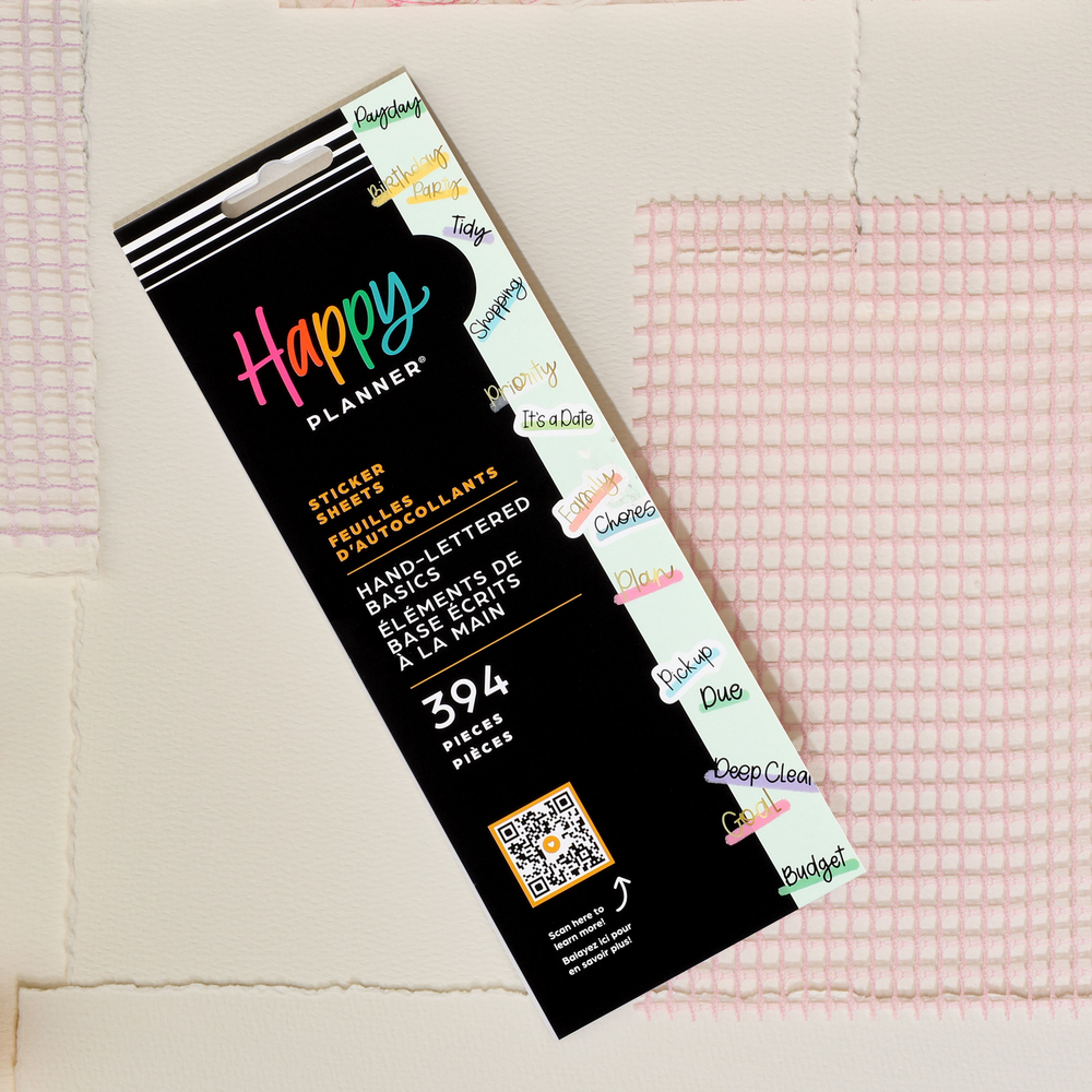 Hand Lettered Basics Stickers - 8 Sheets – Happy Planner