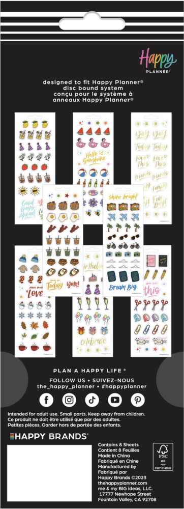 All the Things Icons - 8 Sticker Sheets