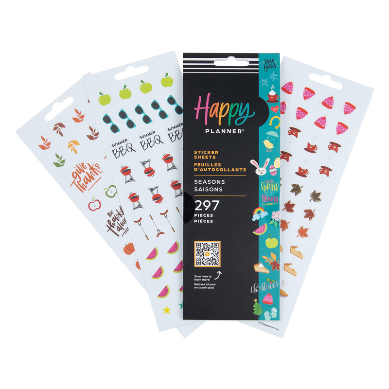 Seasons - 8 Sticker Sheets – Happy Planner