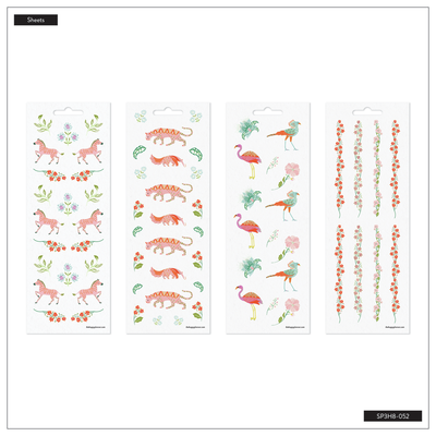 Lush Linens - 8 Sticker Sheets