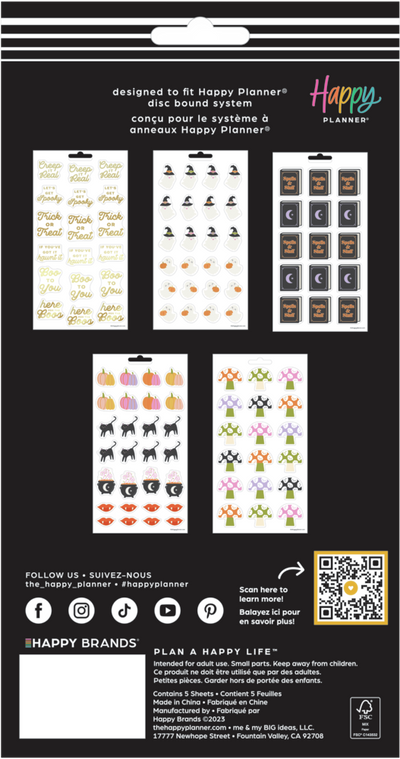 Halloween - 5 Sticker Sheets