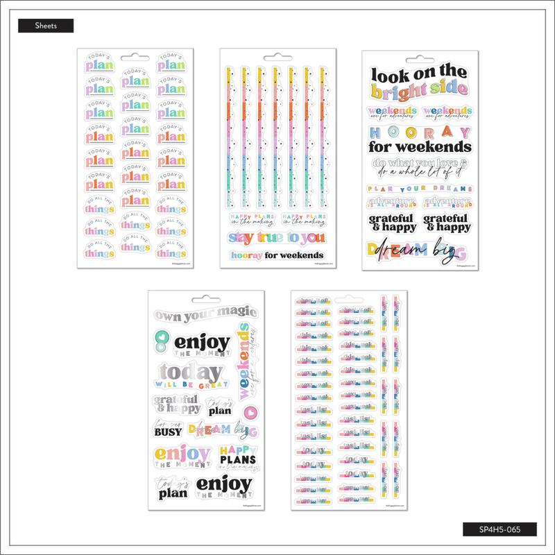 Happy Brights - 5 Sticker Sheets