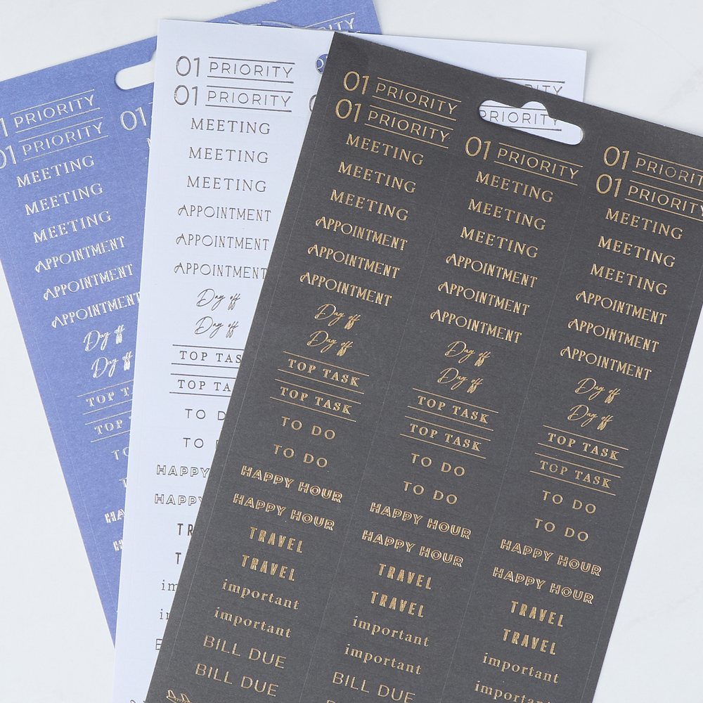 Work + Life Onyx - 8 Sticker Sheets – Happy Planner
