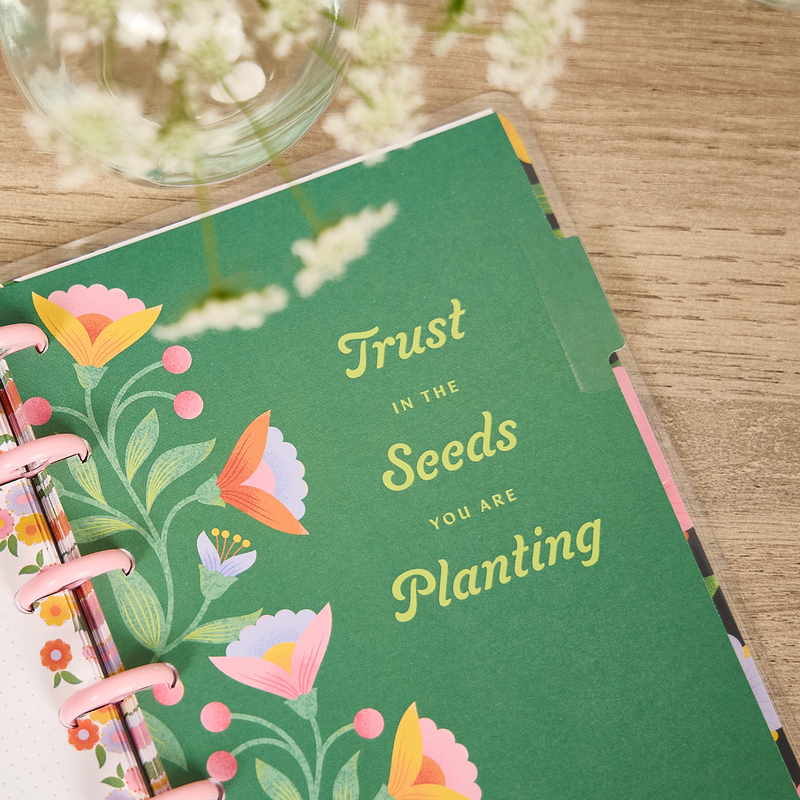 Bloom Notebook Bloom & Glow - Dot Grid Mini Notebook - 60 Sheets – Happy Planner