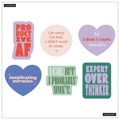 Current Mood - Die Cut Stickers - 6 Pack