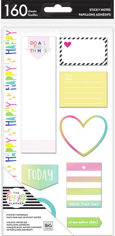 Rock This Day - Classic Sticky Notes - 8 Notepads