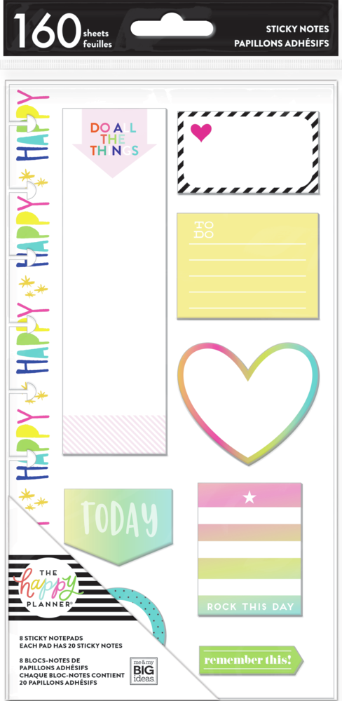 Rock This Day - Classic Sticky Notes - 8 Notepads