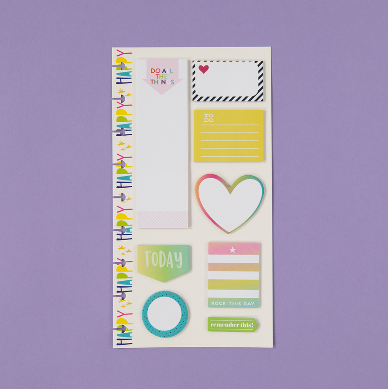 Rock This Day - Classic Sticky Notes - 8 Notepads