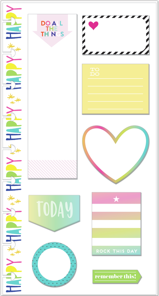 Rock This Day - Classic Sticky Notes - 8 Notepads