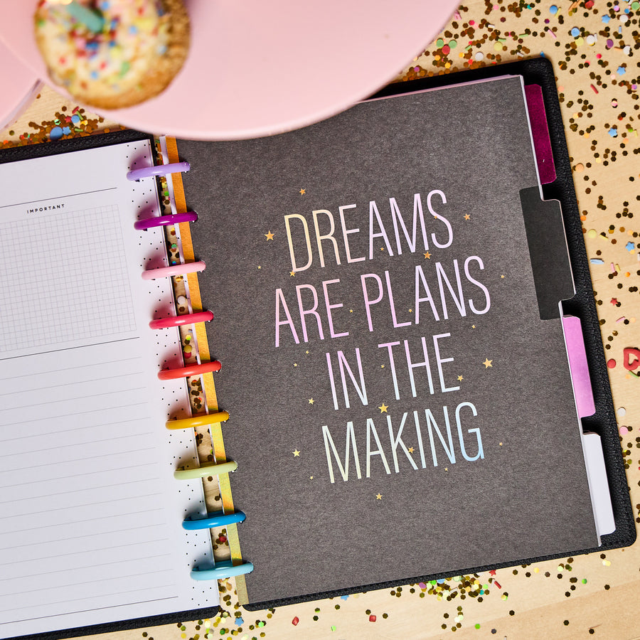 Undated DELUXE 10 Years of Happy Customizable Planner - Classic Vertical Layout - 12 Months