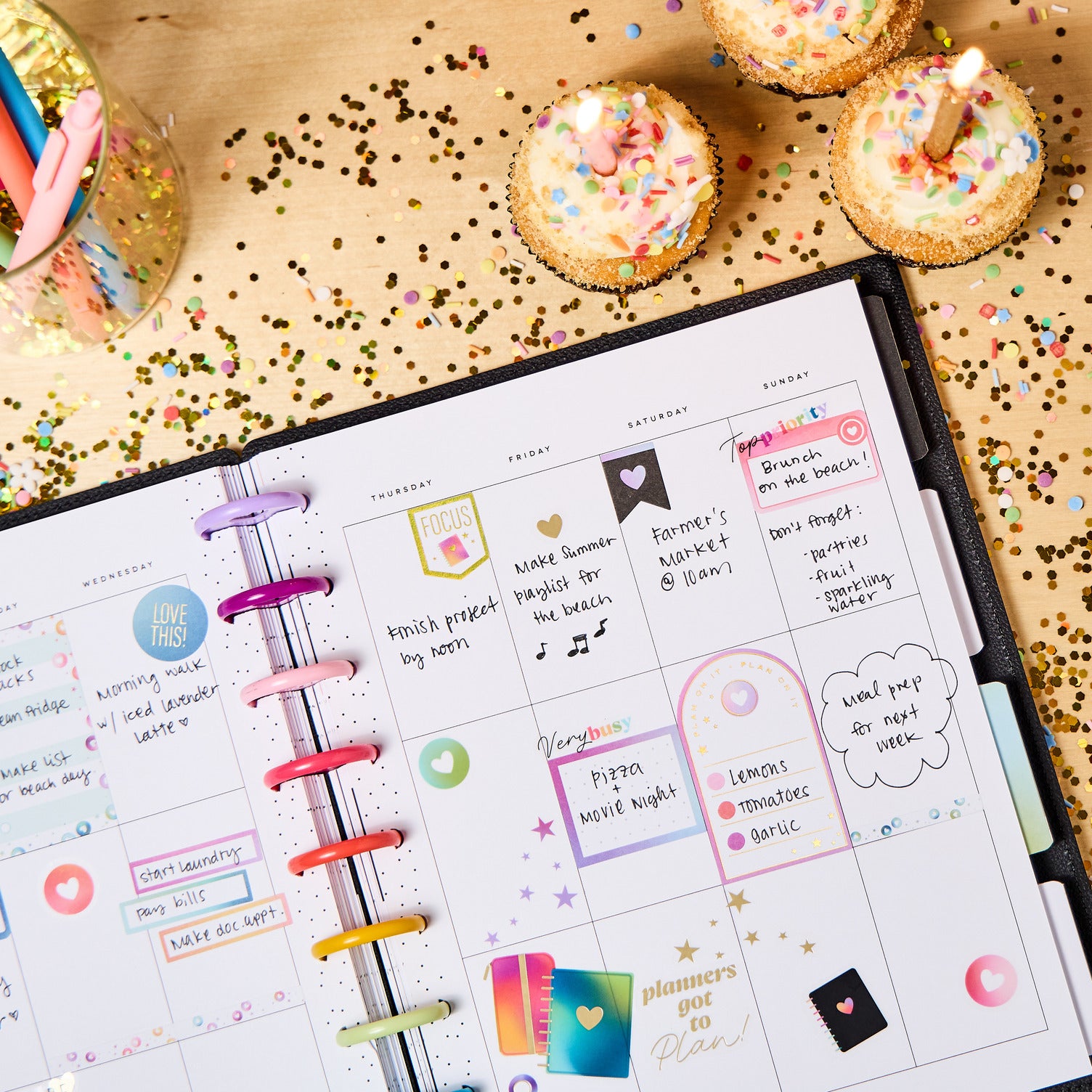 Customizable Planner Undated DELUXE 10 Years of Happy Customizable Planner - Classic Vertic ...