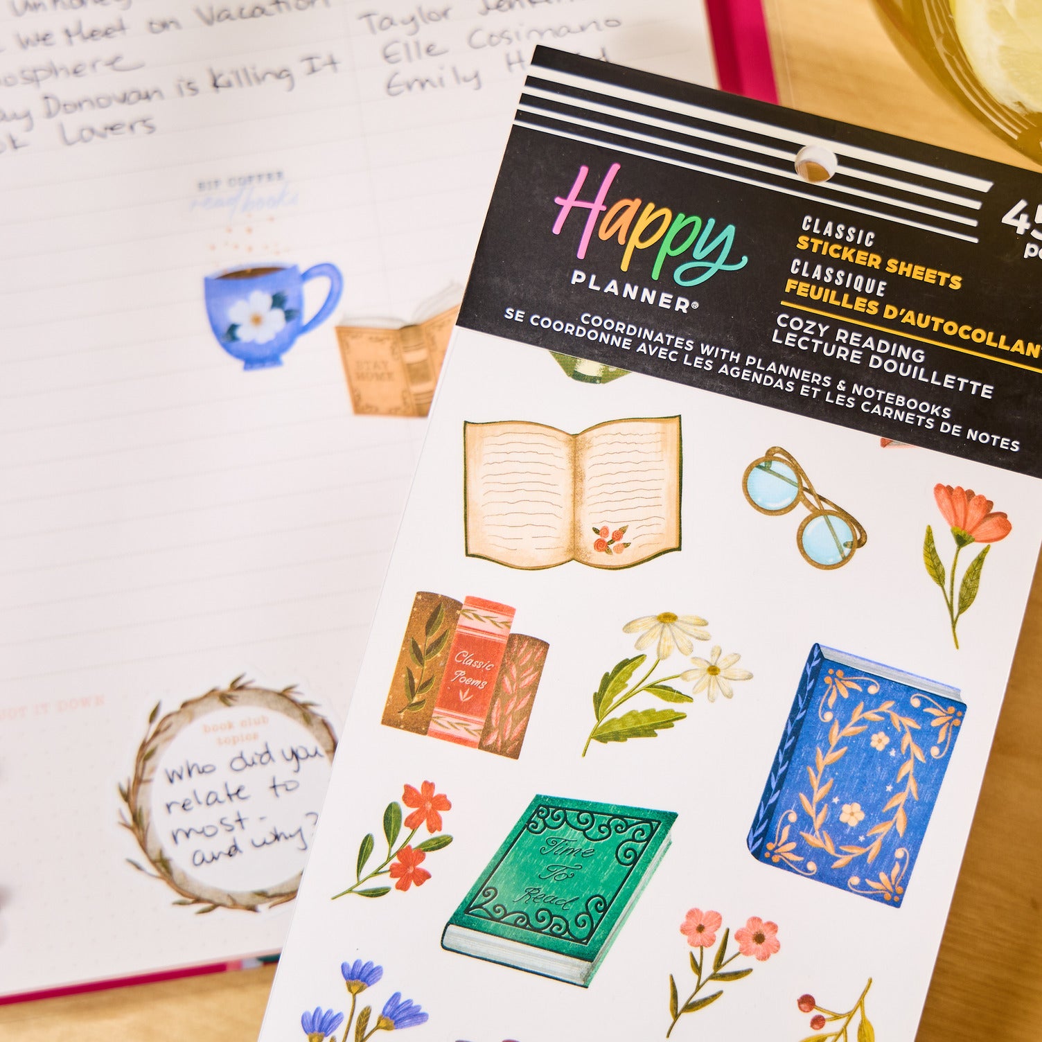 Reading Sticker Notes Cozy Reading - Value Pack Stickers – Happy Planner