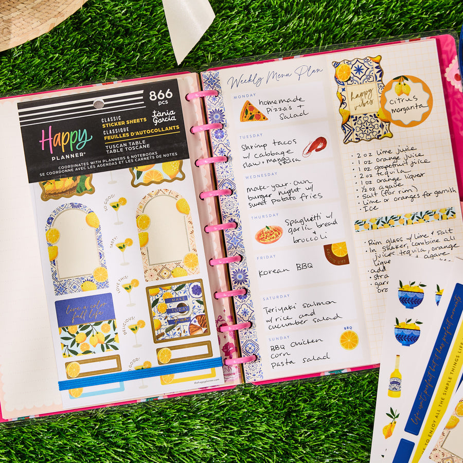 Tuscan Table Meal Planning - Value Pack Stickers