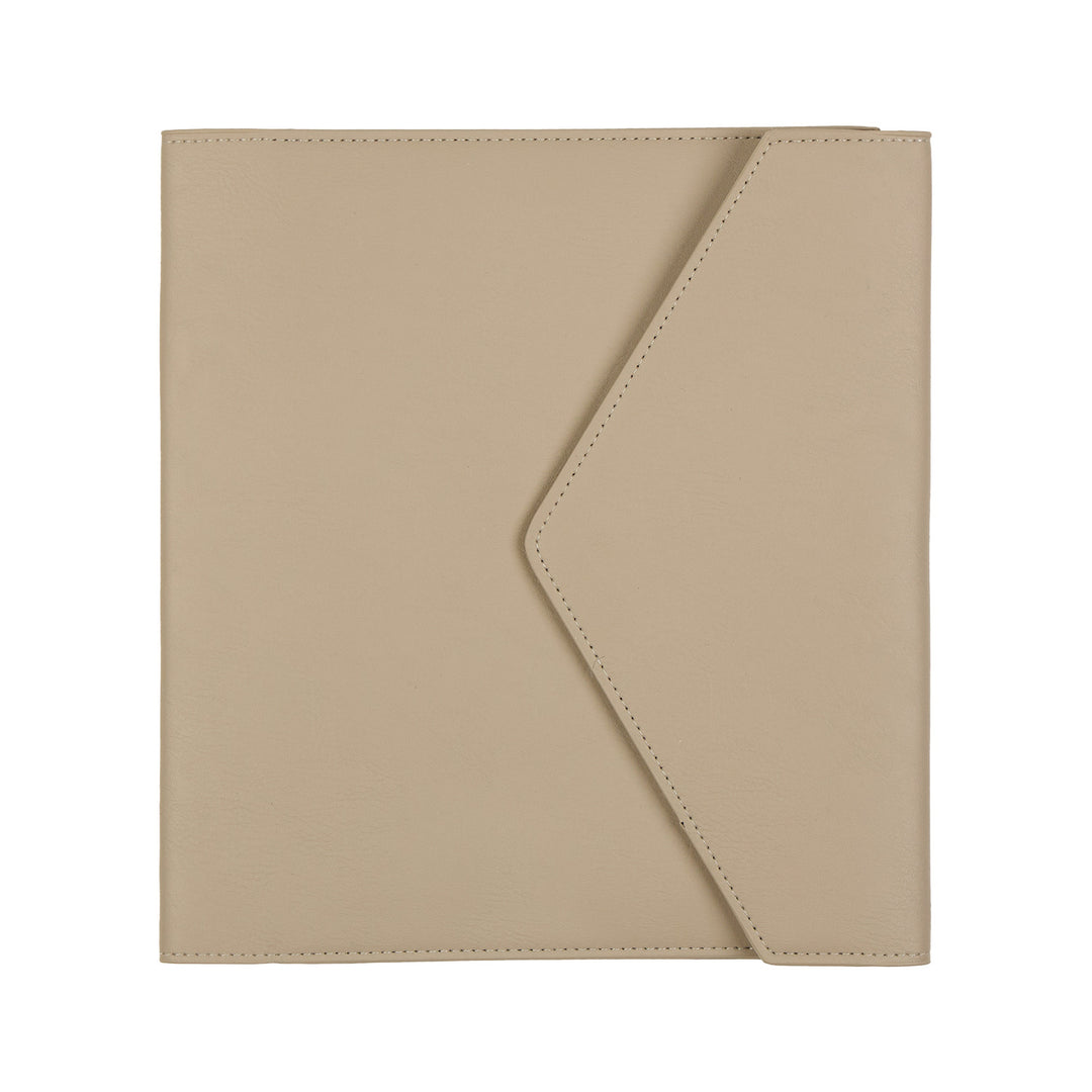 Taupe Vegan Leather - Deluxe Classic Planner Folio – Happy Planner