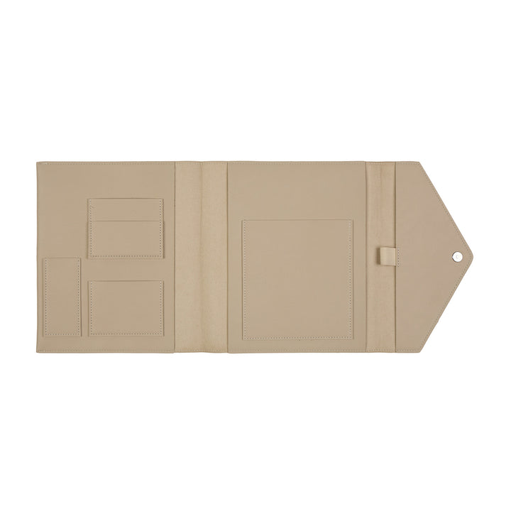 Taupe Vegan Leather - Deluxe Classic Planner Folio – Happy Planner