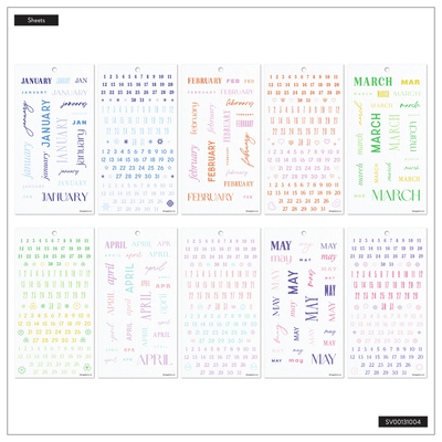 Colorful Months - Value Pack Stickers