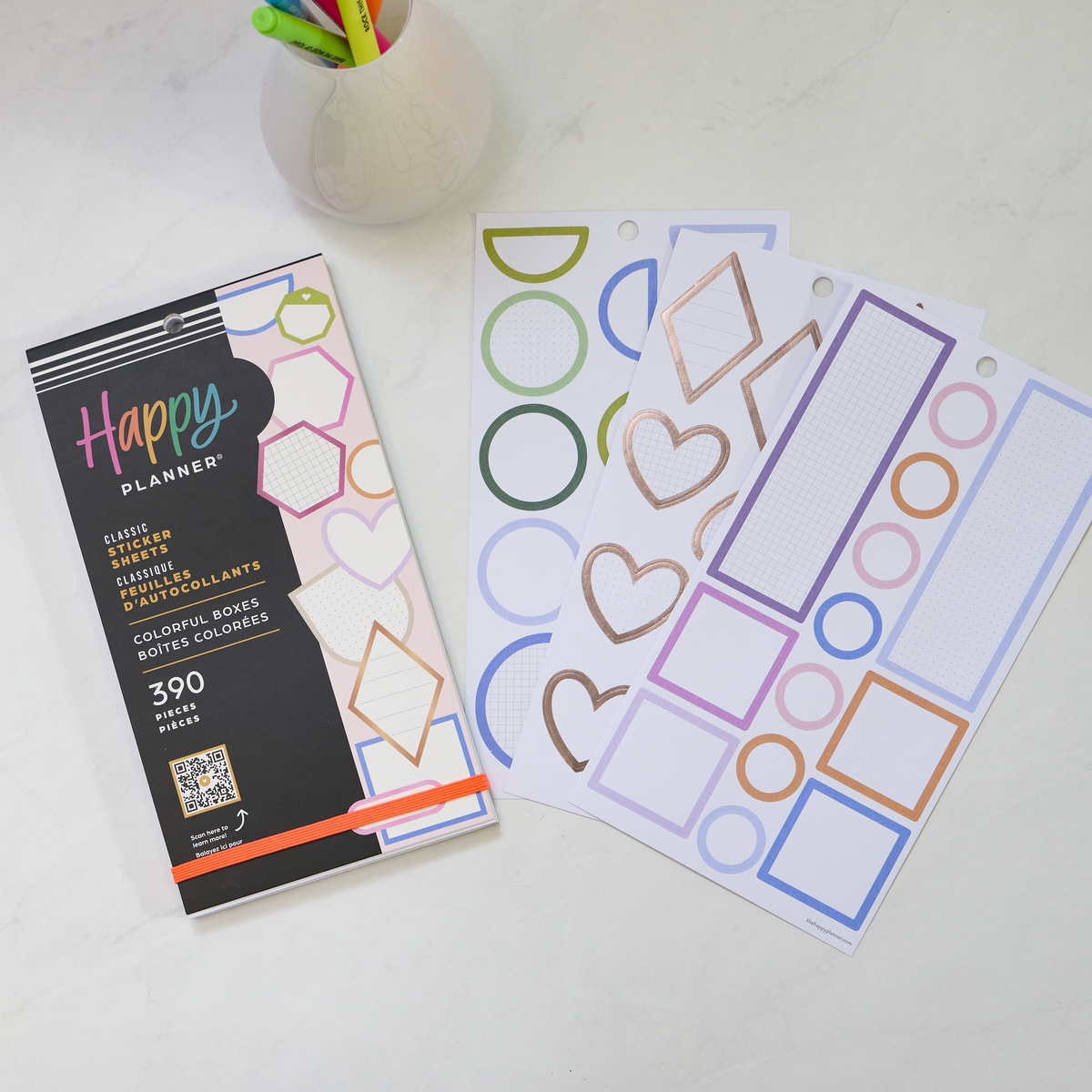 Bright Colorful Boxes - Value Pack Stickers – Happy Planner