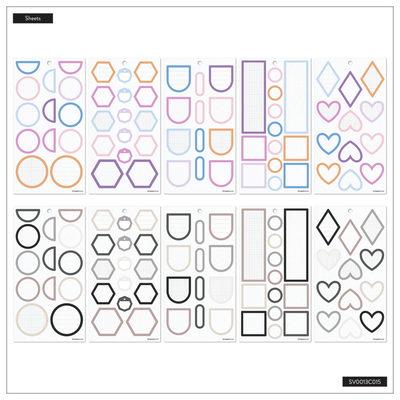 Bright Colorful Boxes - Value Pack Stickers