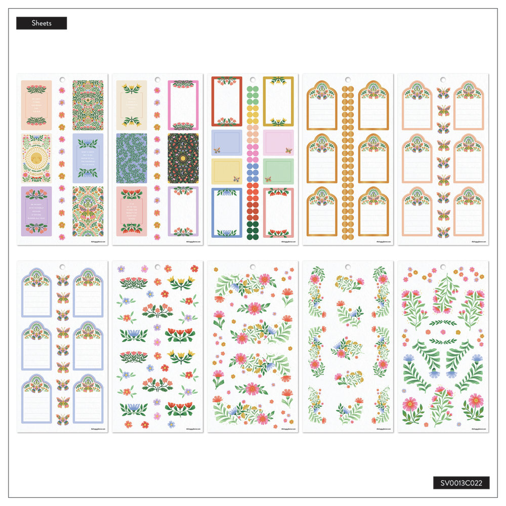 Golden Meadow - Value Pack Stickers – Happy Planner