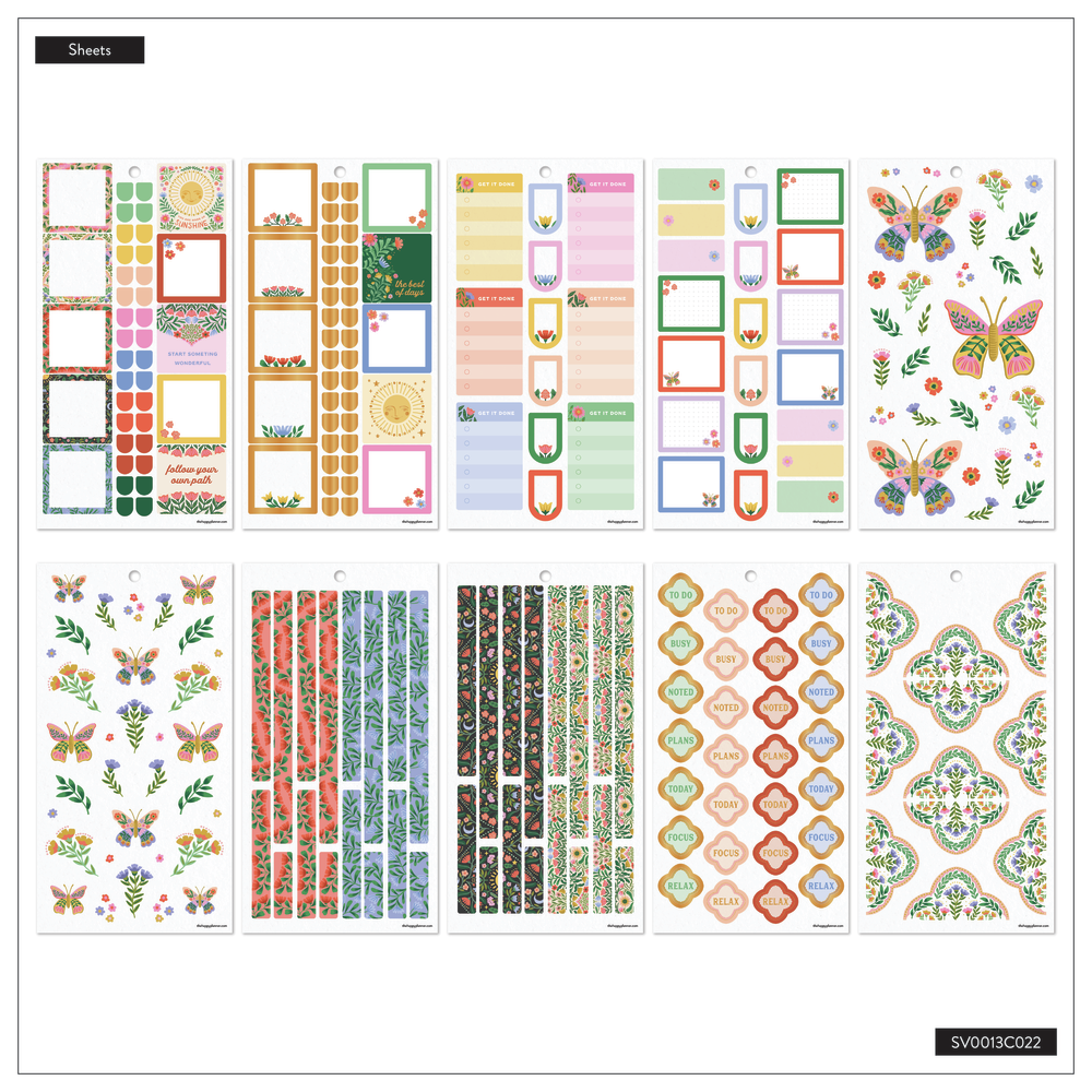 Golden Meadow - Value Pack Stickers – Happy Planner