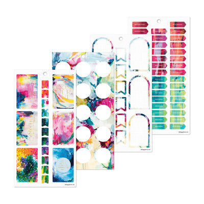 Abstract Watercolor - Value Pack Stickers
