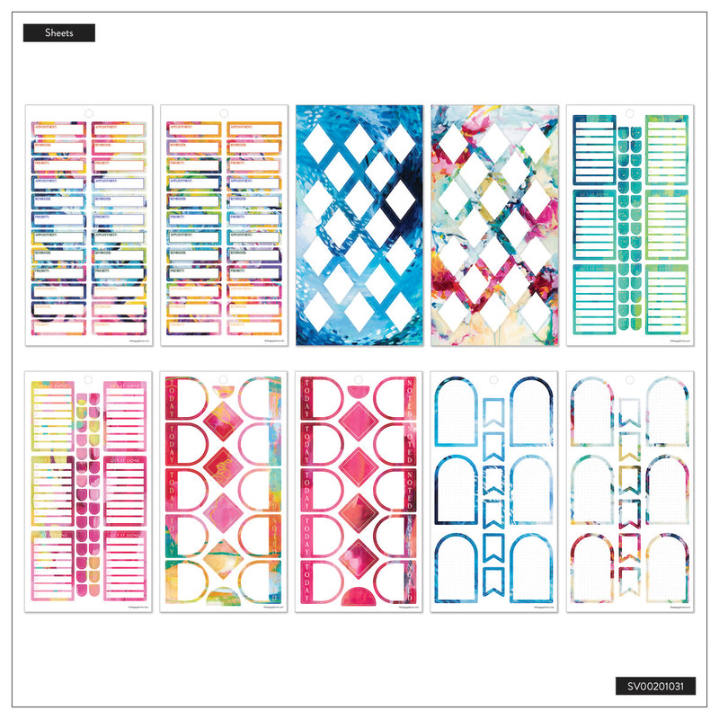 Abstract Watercolor - Value Pack Stickers