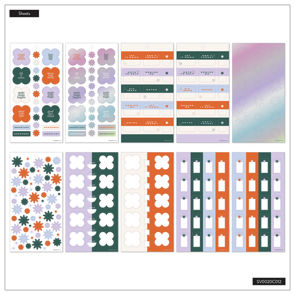 Soft Pop - Value Pack Stickers – Happy Planner