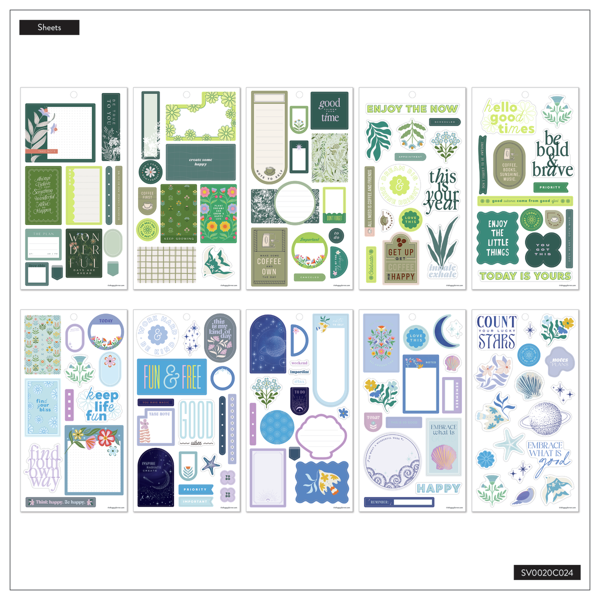Coordinated Colors - Value Pack Stickers – Happy Planner