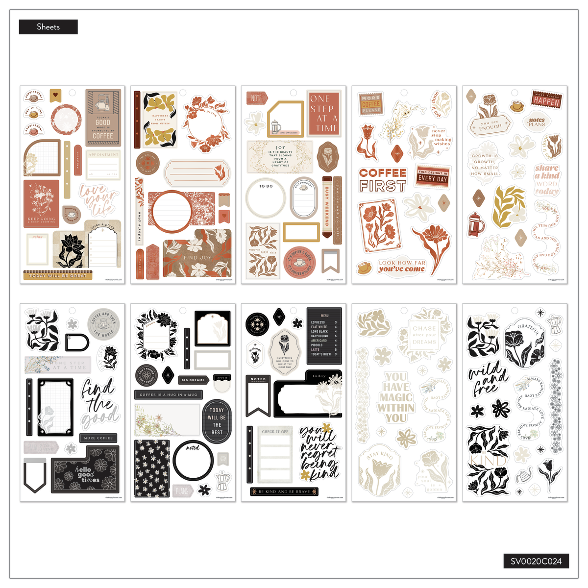 Coordinated Colors - Value Pack Stickers – Happy Planner