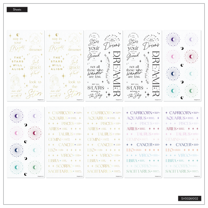 Zodiac Stargazer - Mega Value Pack Stickers - 100 Sheets