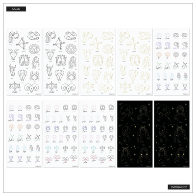 Zodiac Stargazer - Mega Value Pack Stickers - 100 Sheets